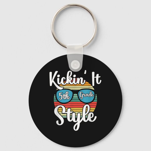 Kickin'it 5th Klass Stil Back to school Elementa Nyckelring (Framsida)