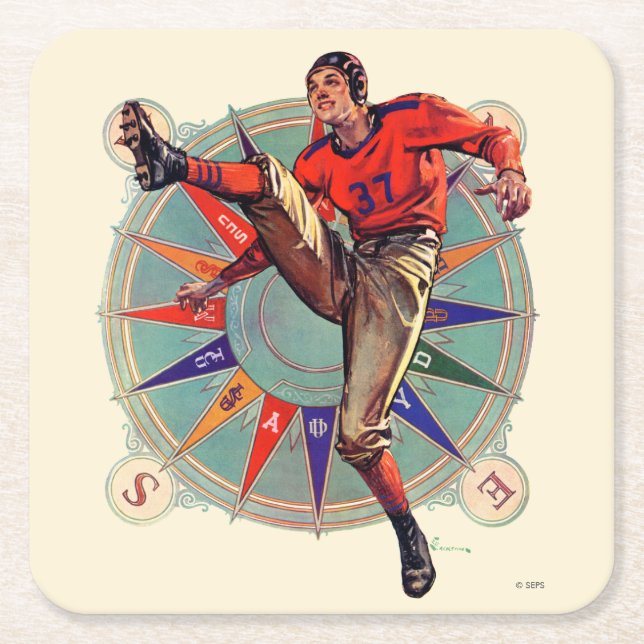 Kickoff Underlägg Papper Kvadrat (Framsidan)