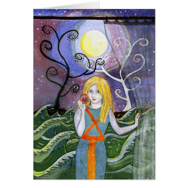 KickPriestess Hälsningskort (Framsidan)