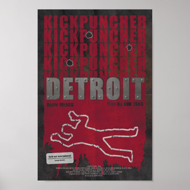 Kickpuncher: Detroit Poster (Framsidan)