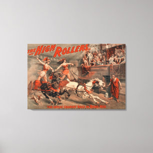 Kickrullarna - Ben Hur "krökning henne" Theatre Canvastryck