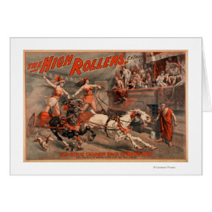 Kickrullarna - Ben Hur "krökning henne" Theatre Hälsningskort