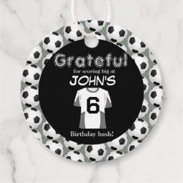 Kickstart Firande på 6e födelsedag Gåvor Etiketter