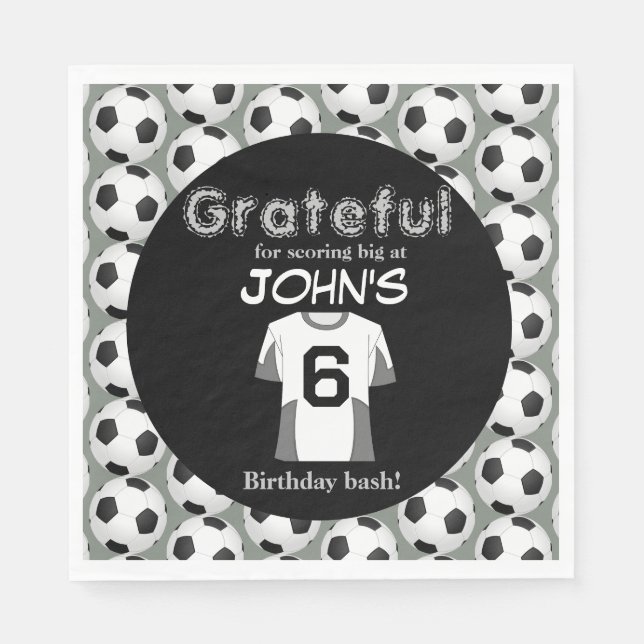 Kickstart Firande på 6e födelsedag Pappersservett (Framsidan)