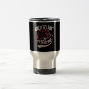 Kickstart - mitt hjärta - motorcykel Art Gift Resemugg