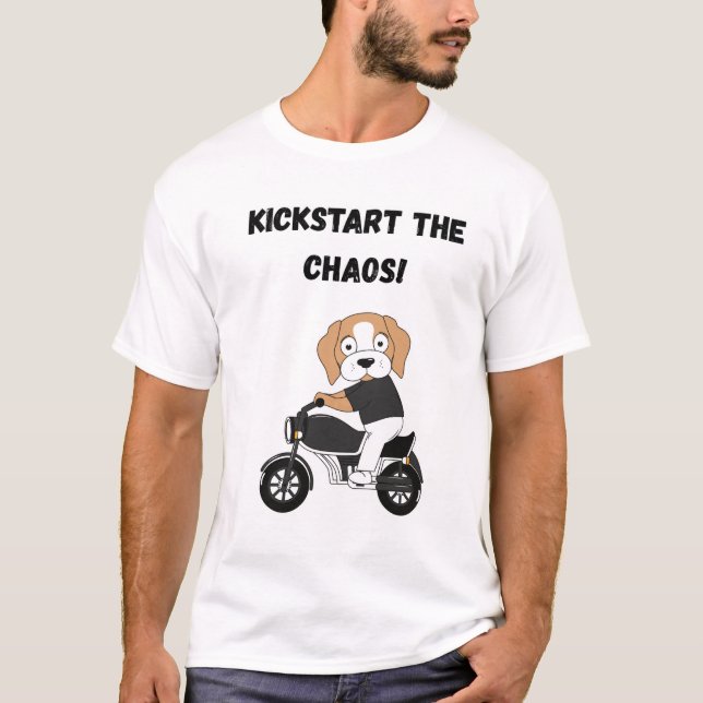 Kickstarta kaoset! t shirt (Framsida)