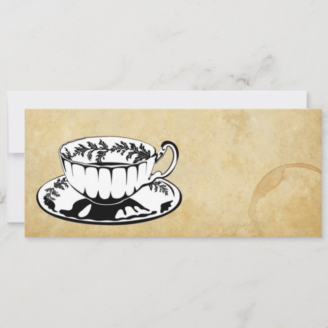 Kicktea-/eftermiddagTeainbjudan Inbjudningar (Framsida)