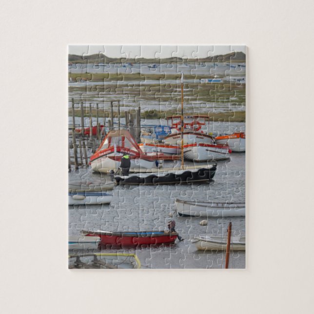 Kicktide, Morston, Norfolk Pussel (Vertikal)