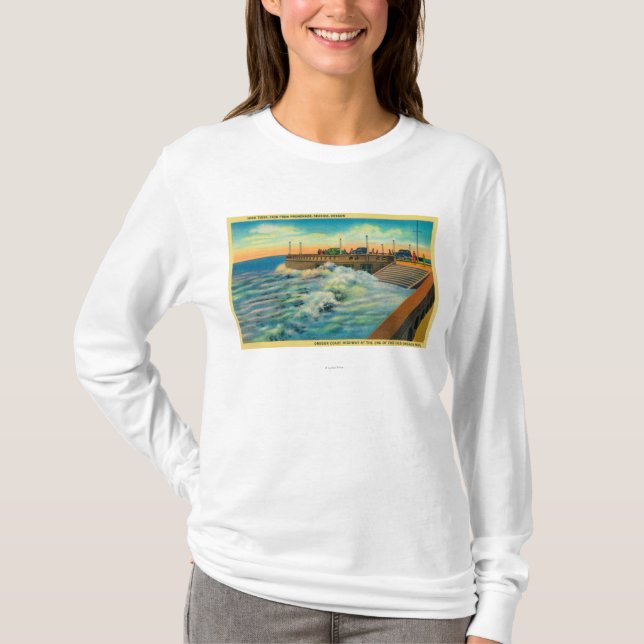 KickTides på PromenadeSeaside, ELLER Tee (Framsida)