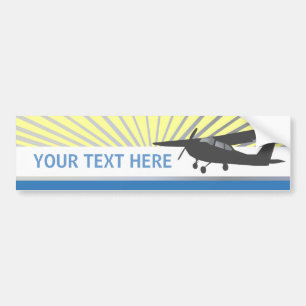Kickvingeflygplan - beställnings- text bildekal