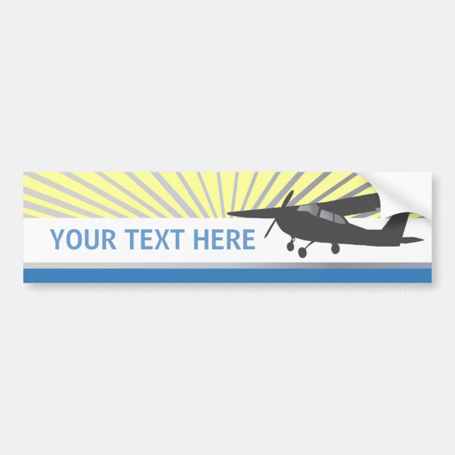 Kickvingeflygplan - beställnings- text bildekal (Framsidan)