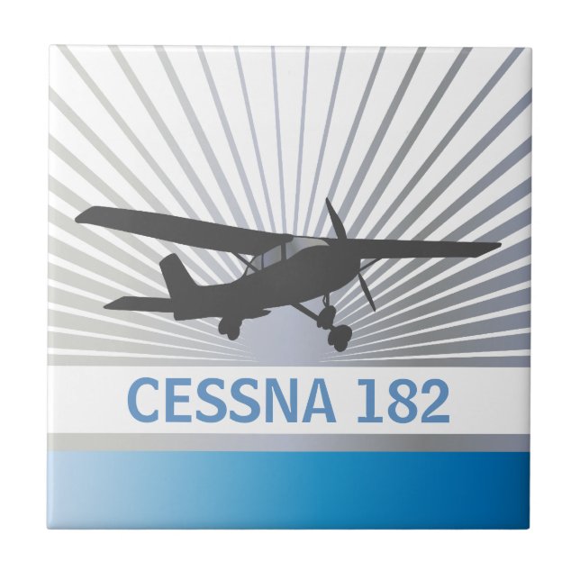 Kickvingeflygplan Kakelplatta (Framsidan)