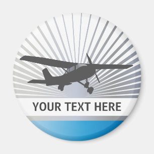 Kickvingeflygplan Magnet