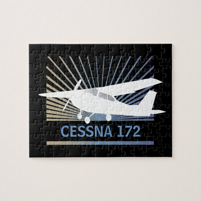 Kickvingeflygplan Pussel (Horisontell)