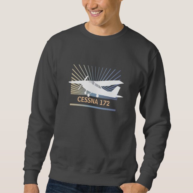 Kickvingeflygplan Sweatshirt (Framsida)