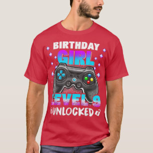 Kid 9:e födelsedagskalan Flicka 9 år gammal videos T Shirt