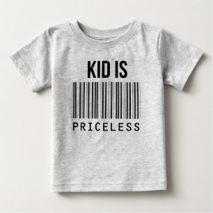 Kid är Priceless T-Shirt Barcode Pub Tee Shirt