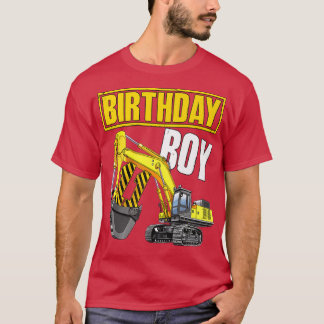 Kid Birthday Boy 11th Vehicle 11 Year Old Construc T Shirt