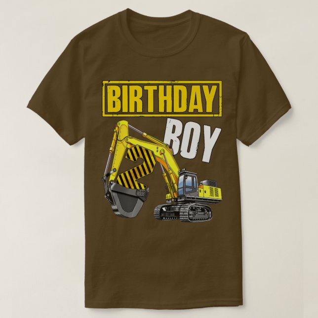 Kid Birthday Boy 2:a Fordon 2:a årskonstruktionen T Shirt (Design framsida)