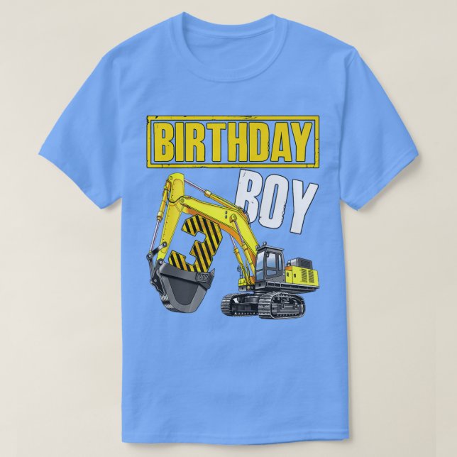 Kid Birthday Boy 3:e Fordon 3:e årskonstruktionen T Shirt (Design framsida)