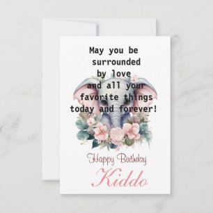 Kid Birthday-platta kort