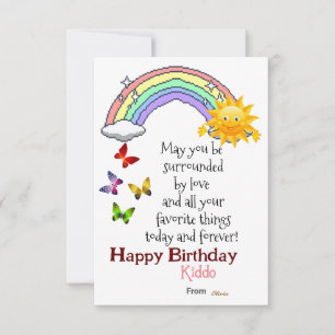 Kid Birthday-platta kort