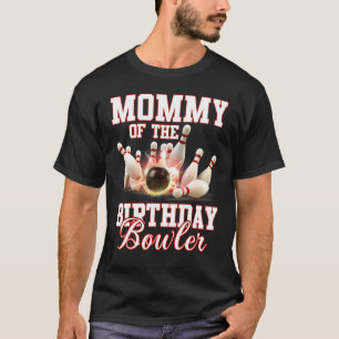 Kid Bowling Party Mamma Bowlareare födelsedagen T Shirt