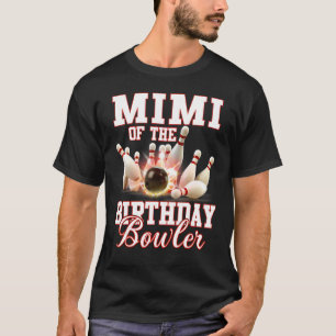 Kid Bowling Party Mimi från födelsedagen Bowlarear T Shirt