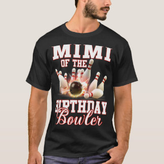 Kid Bowling Party Mimi från födelsedagen Bowlarear T Shirt