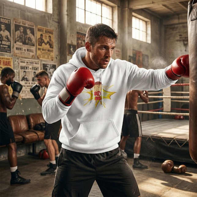 Kid Boxer i Röda handskar och Kort Hoodie (Skapare uppladdad)