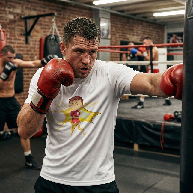Kid Boxer i Röda handskar och Kort T Shirt (Skapare uppladdad)