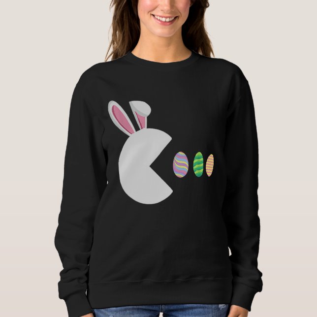 Kid Boys för videospel Bunny Eggs Funny Påsk Gamer T Shirt (Framsida)