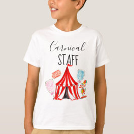 Kid Carnival-personalens skjortcirkus födelsedagsd T Shirt