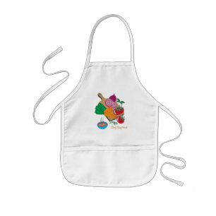 Kid Chef Vegetabiliska Apron Barnförkläde