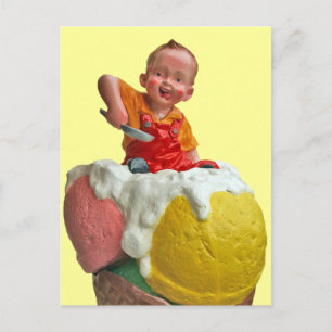 Kid Cone Ice Cream Parlor - vykort