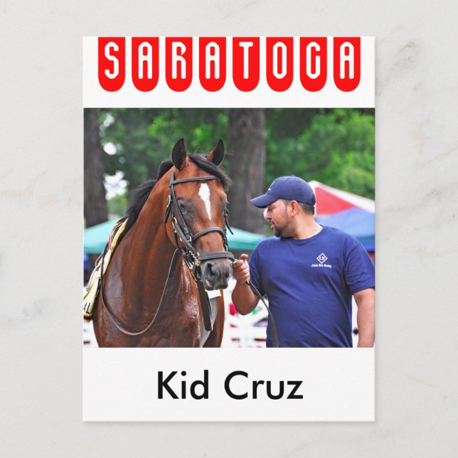 Kid Cruz i Saratoga Vykort (Framsida)