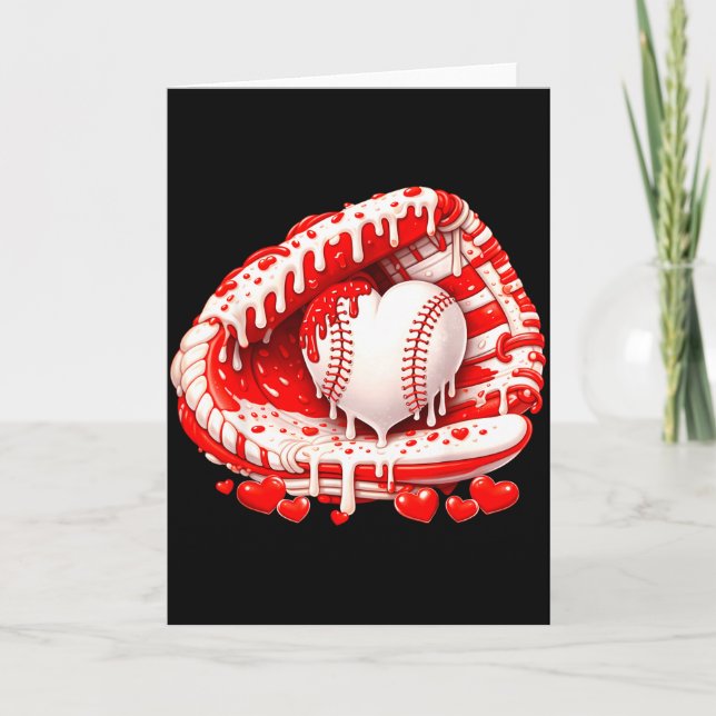 Kid Drip Glass Strumpor Baseball Hjärtfångare Vale Kort (Framsida)