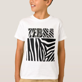 Kid för att skriva ut Fuzzy Express® Zebra Animal T Shirt