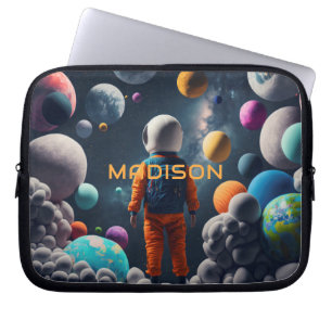 Kid för eget namn för Fantasy Space Laptop Fodral
