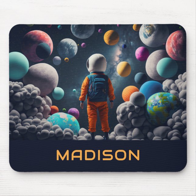 Kid för eget namn för Fantasy Space Musmatta (Framsidan)