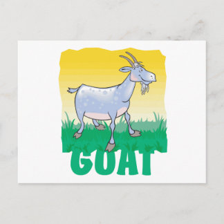 Kid Friendly Goat Vykort