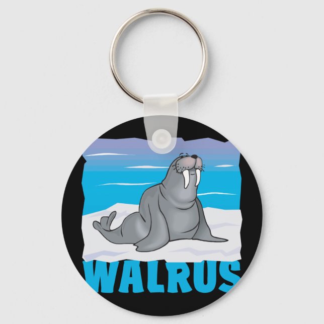Kid Friendly Walrus Nyckelring (Framsida)