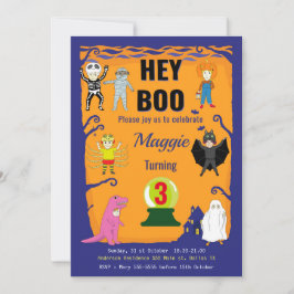 Kid Halloween Birthday Inbjudningar