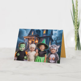 Kid Halloween-inbjudan Kort