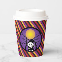 Kid i Grim costume Halloween striped papprare kopp