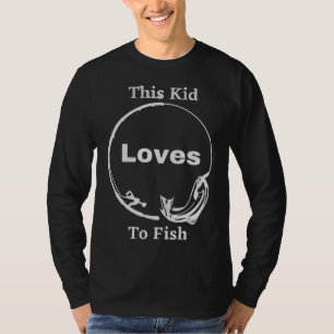 Kid Kärlek till Fiskefartyget Baseb T Shirt