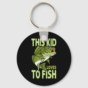 KID Kärlek to Fish Fishing Kid Nyckelring