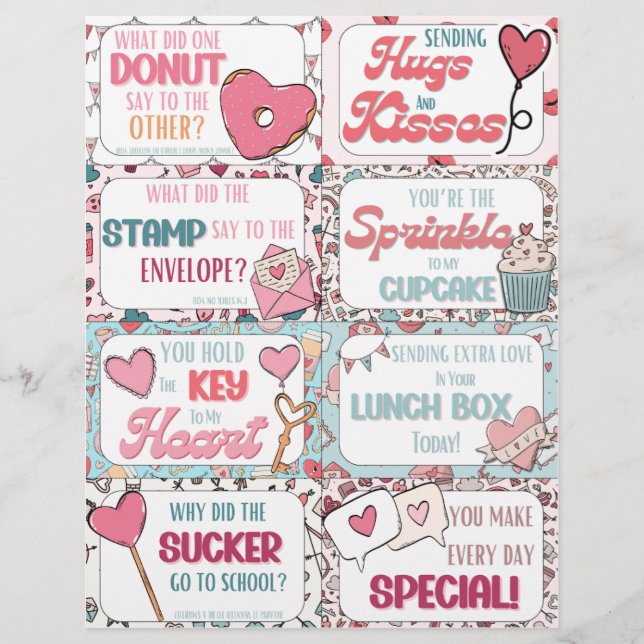 Kid Lunch Box Notes: Cute Valentine Cards (Framsida)