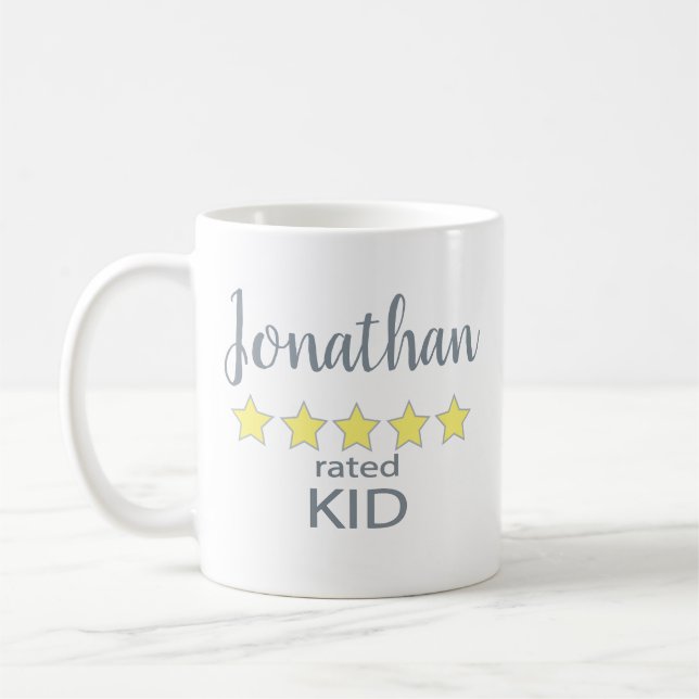 Kid med 5 stjärnor kaffemugg (Vänster)