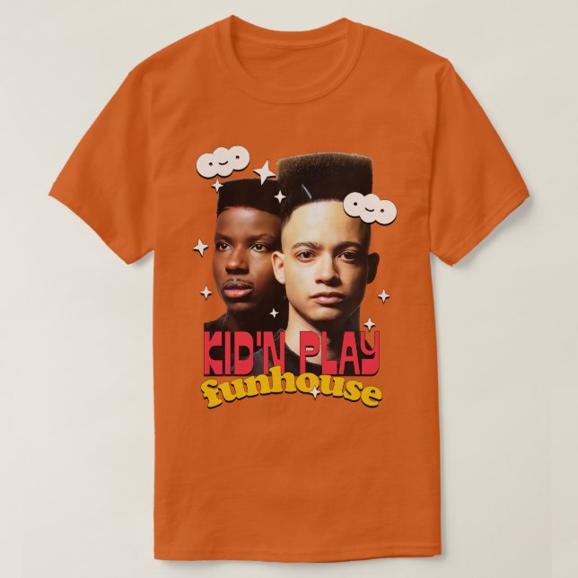 Kid n Play 90s Retro Aesthetic T Shirt (Design framsida)
